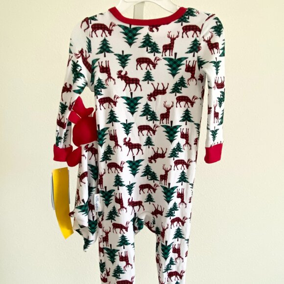 Max and Olivia Baby Boys Footed Sleeper Pajamas & Matching Blankie Set Size 18M - Picture 5 of 6